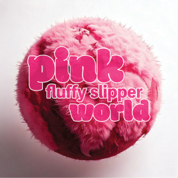 logo for pink fluffy slipper world